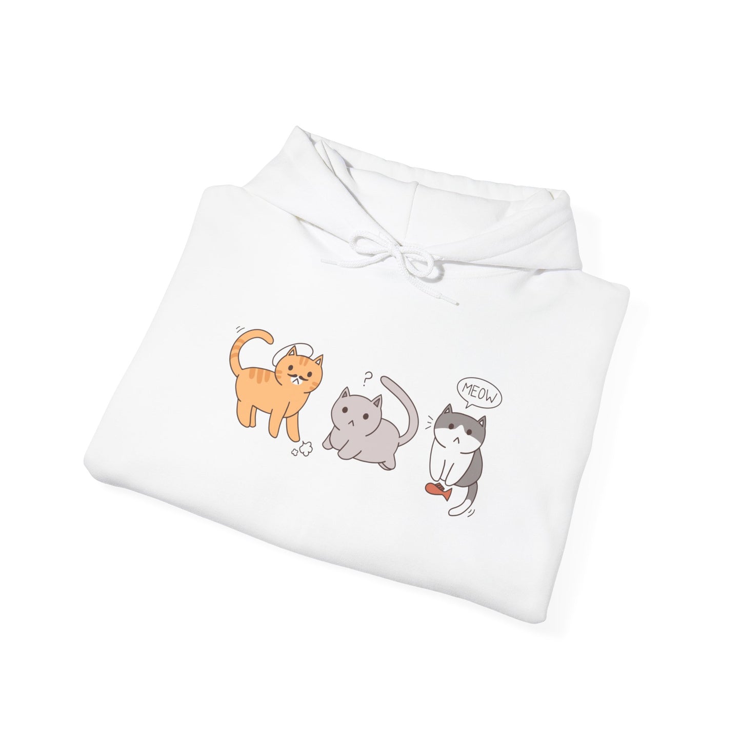 Triple Neko Hooded Sweatshirt