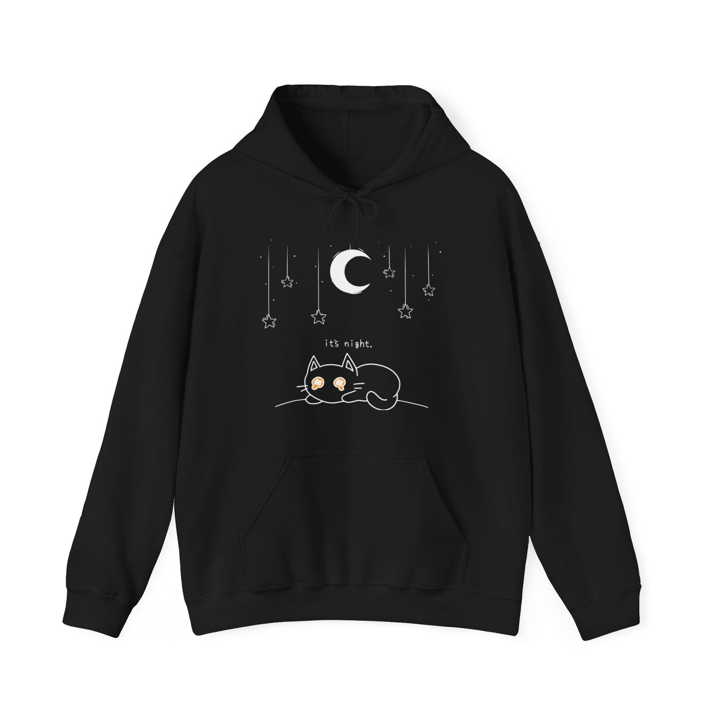 Night Time Neko Hooded Sweatshirt