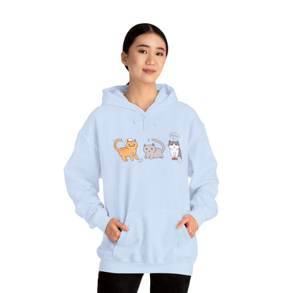 Triple Neko Hooded Sweatshirt