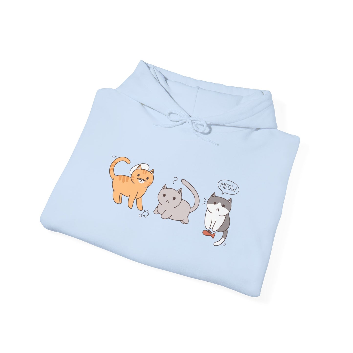 Triple Neko Hooded Sweatshirt