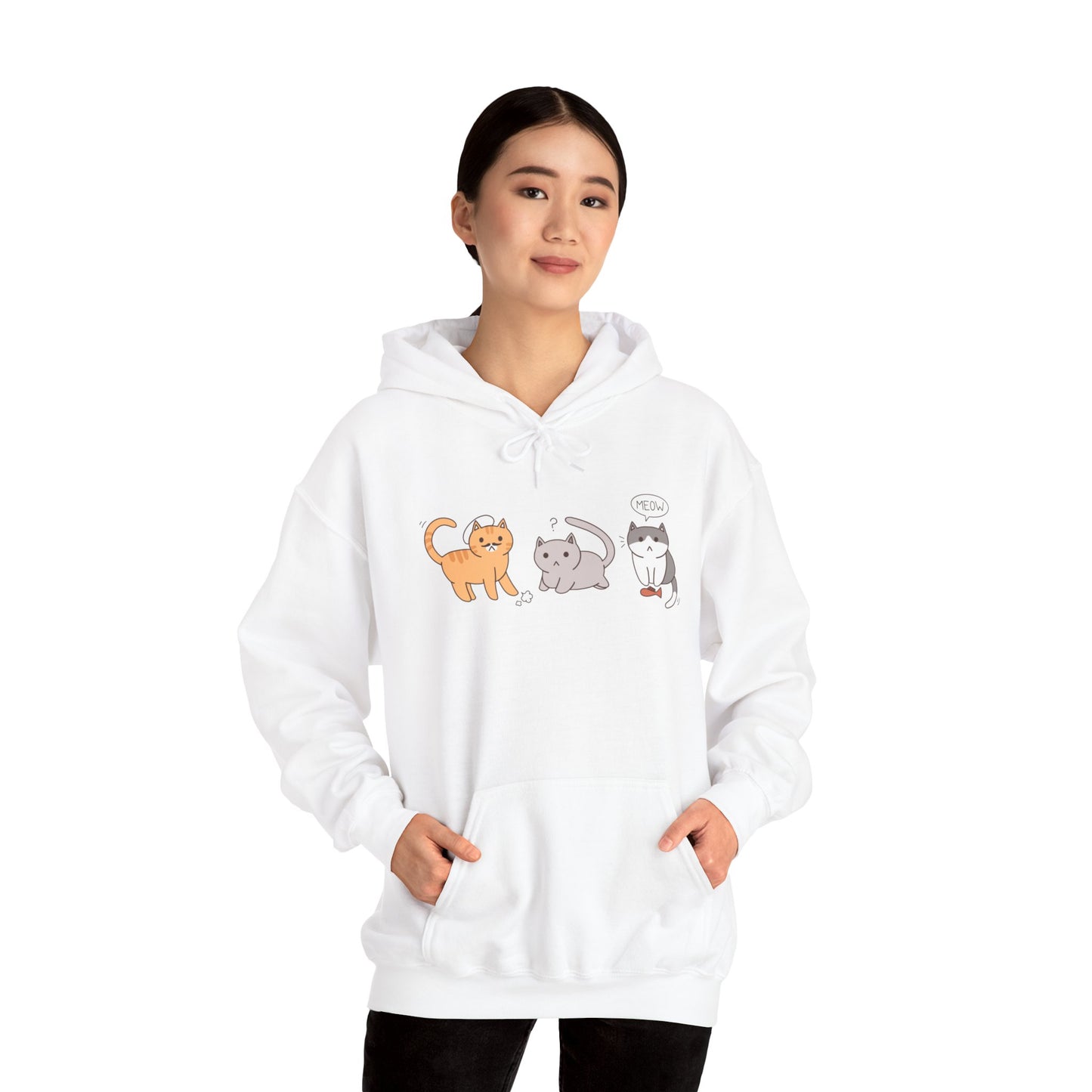 Triple Neko Hooded Sweatshirt