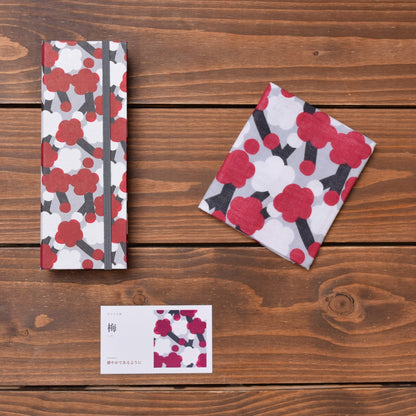 Pen Case & Handkerchief Set – Ume · red